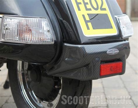 Vespa Px Rear Bumper With Ultra Bright Led Stop Tail Light Sluk Shop