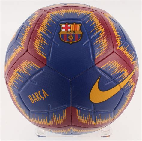 Lionel Messi Signed FC Barcelona Nike Soccer Ball Inscribed "Leo ...