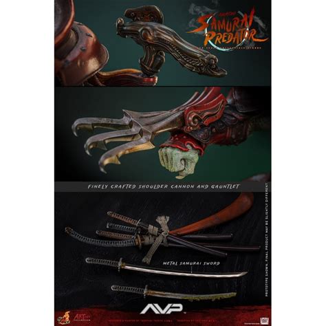 Akaoni Samurai Predator Hot Toys AC06 Alien Vs Predator 1 6 Figure