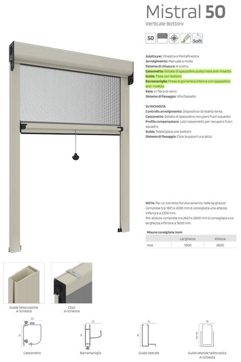 Mistral Vertical Moustiquaire Conomique Ressort