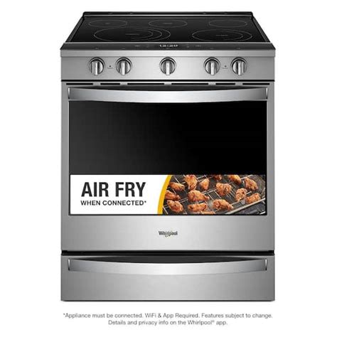 Have A Question About Whirlpool 6 4 Cu Ft 5 Burner Smart Slide In Electric Range With Air Fry