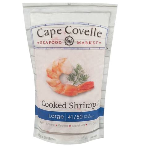 Cape Covelle Seafood Market Large Cooked Shrimp 16 Oz Delivery Or