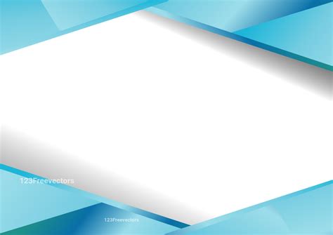 Blue Blank Geometric Visiting Card Background Vector Image