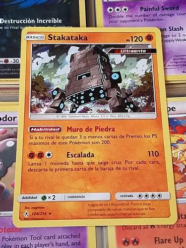 Stakataka Holo Original Pokemon Tcg En Espa Ol Mercadolibre