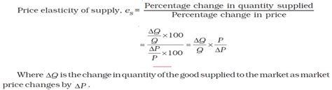 Price Elasticity Of Supply Responsiveness And Market Dynamics Pwonlyias