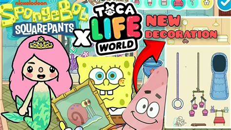 New Update Decoration Spongebob Squarepants In Toca Life World Toca