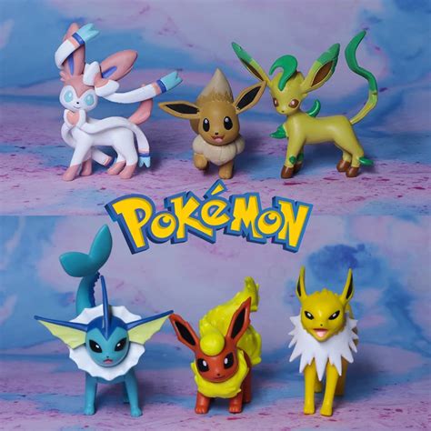 Pokemon Eevee Vaporeon Jolteon Flareon Espeon Umbreon Leafeon Glaceon