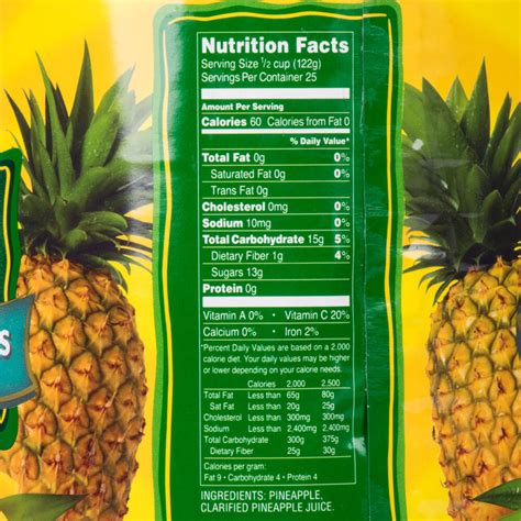 Del Monte Can Pineapple Chunks In Juice