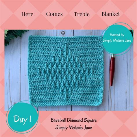 Here Comes Treble Crochet Blanket Free Simply Melanie Jane