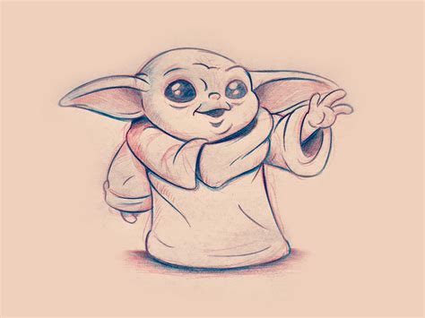 Yoda Drawing, Pencil, Sketch, Colorful, Realistic Art Images | Drawing ...