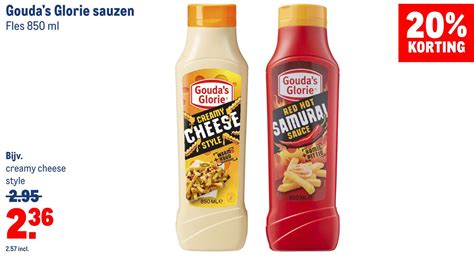 Gouda S Glorie Sauzen Fles 850 Ml Aanbieding Bij Makro