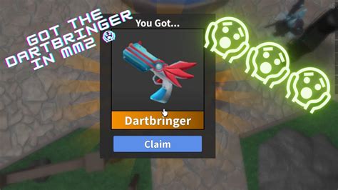 Redeeming DartBringer In Roblox MM2 YouTube