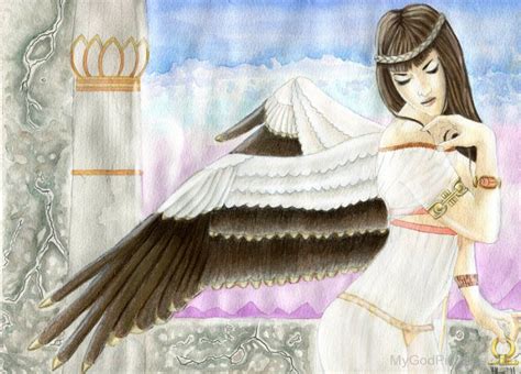 Drawing Of Winged Goddess Nekhbet