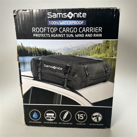 Samsonite Car Rooftop Cargo Carrier 100 Waterproof 15 Cubic Ft Easy