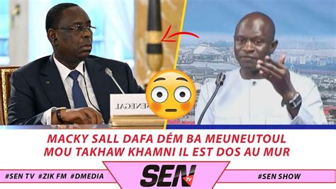 décrispation de L espace politique Babacar Diop Macky sall dafa dem