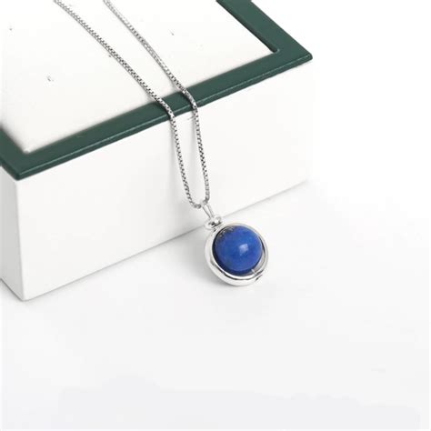 Collier Avec Pendentif En Pierre Naturelle Lapis Lazuli O Karma