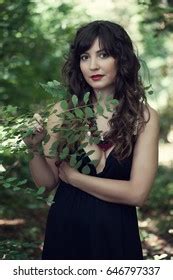 Beautiful Sexy Brunette Girl Posing Summer Stock Photo 646797337 Shutterstock
