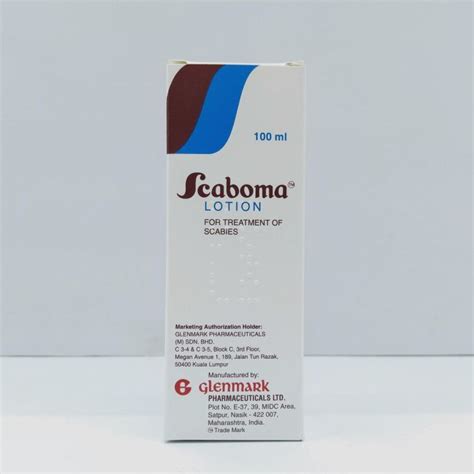 Scaboma Lotion Ml For Scabies Kudis Buta Kutu Lice Lazada