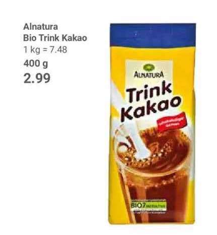 Alnatura Bio Trink Kakao Angebot Bei Globus Prospekte De