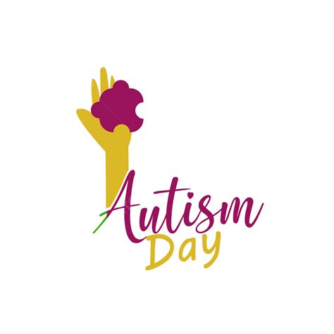 Autism Awareness Day Vector Png Images Happy Autism Day Hand Vrctor