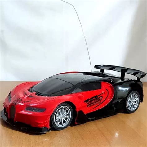 Carrinho De Controle Remoto Bugatti Super Esportivo Luz Loja BHCell