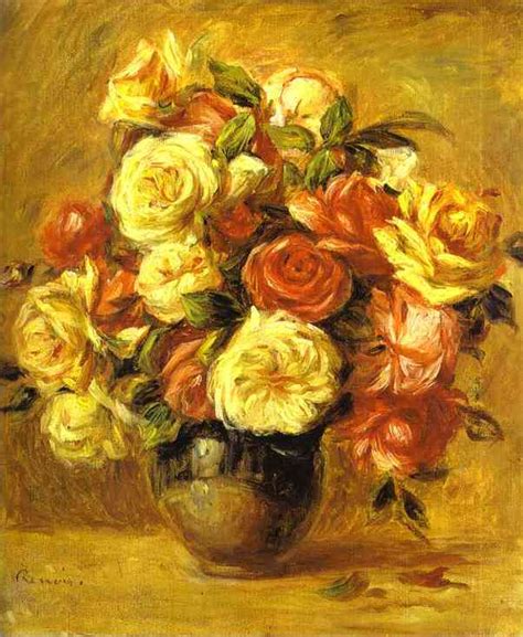 Paintings Reproductions Bouquet of Roses (Bouquet de roses) by Pierre ...