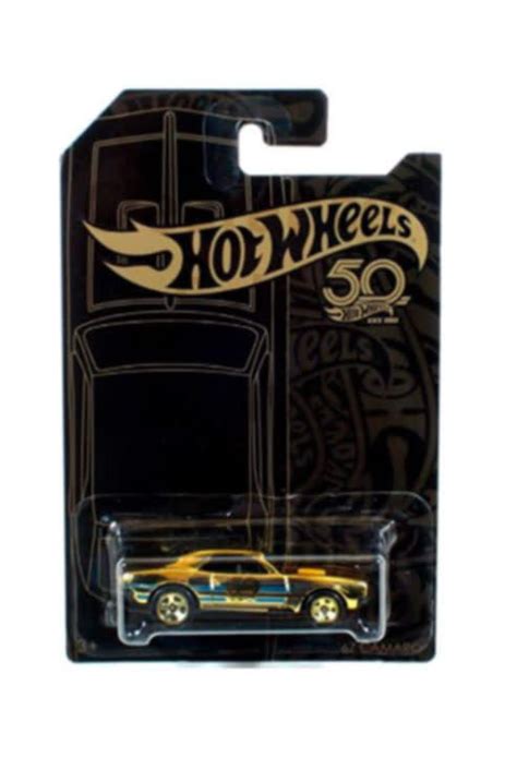 Collectable Cars Hot Wheels Th Anniversary Black And Gold Series Camaro Chase Model Car