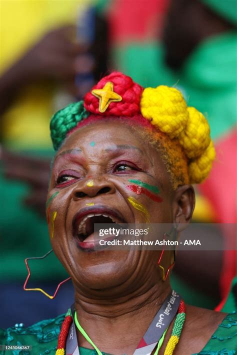 A Fan Of Cameroon During The Fifa World Cup Qatar 2022 Group G Match