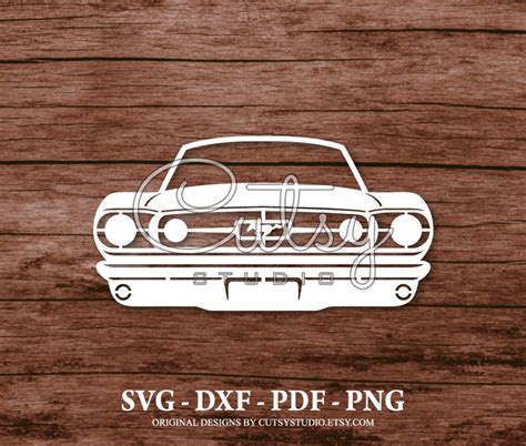 Svg Ford Mustang Classic Grill Silhouette Cut Files Designs Etsy México