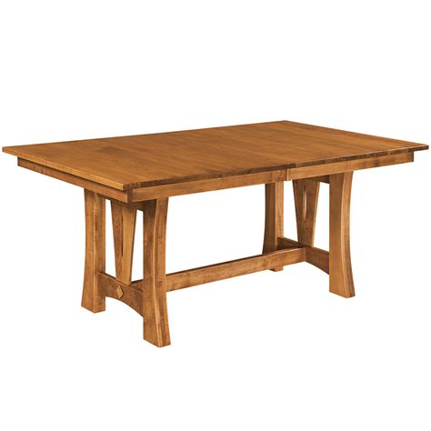 Emmett Trestle Dining Table Amish Dining Room Tables Cabinfield