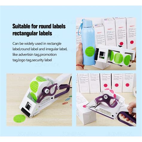 Zonepack Manual Label Applicator Round Bottle Labeling Machine Hand