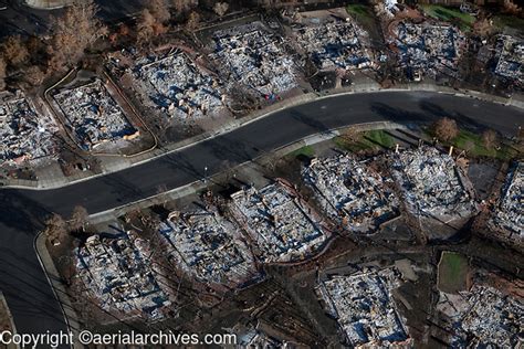 Tubbs Fire Destroyed Homes In Sonoma County California Northern