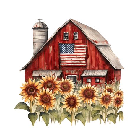 American Country Barn Digital Art by Renee Faulkner - Fine Art America