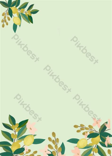 Lemon Green Flower Background Psd Free Download Pikbest