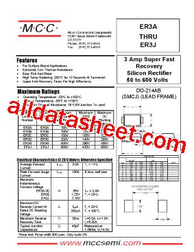 Er J Datasheet Pdf Micro Commercial Components