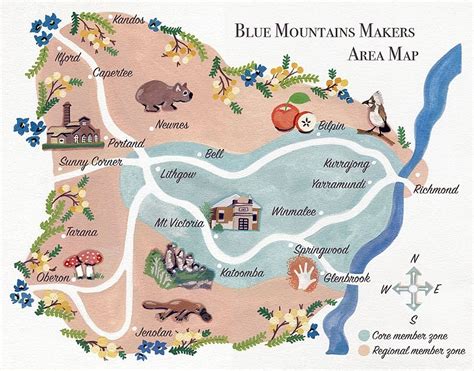 Blue Mountains Area Map