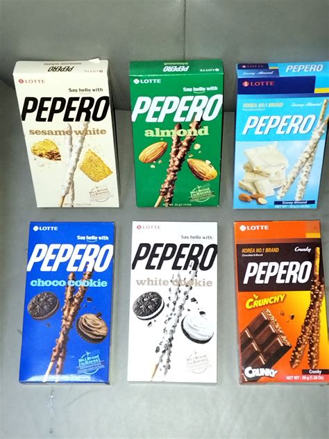 32g X 10pkts Lotte Pepero Almond White Cookies Snowy Almond