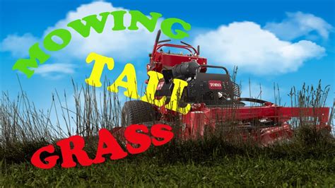 Mowing Tall Grass With The Toro Grandstand Youtube