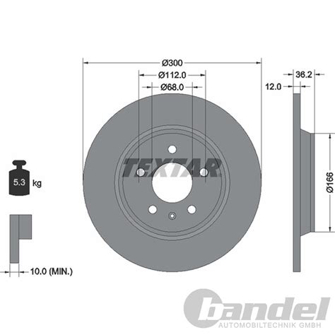 TEXTAR BREMSSCHEIBEN 300mm BELÄGE HINTEN passend für AUDI A6 C7 4G