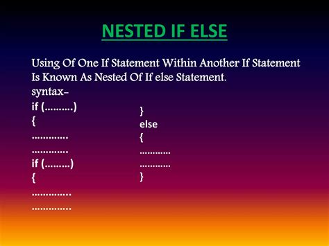 Conditional Statement In C Language Ppt