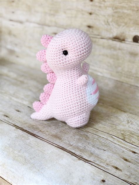 Pink Crochet Dinosaur Toy Pink Amigurumi Toy Dinosaur Etsy Artofit