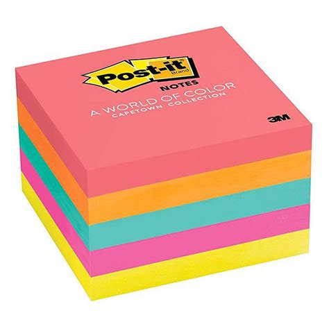 3m Post It Notes 654 5pk 3 X 3 Inci Neon 1 Set Isi 5 Pad 100 Lembar