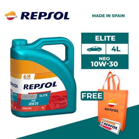 Repsol Elite Neo 10W 30 Synthetic Engine Oil 4L Lazada PH