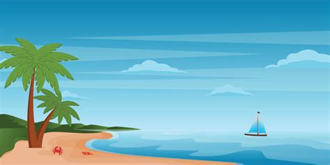 Beach Background and Seashore 4825255 Vector Art at Vecteezy