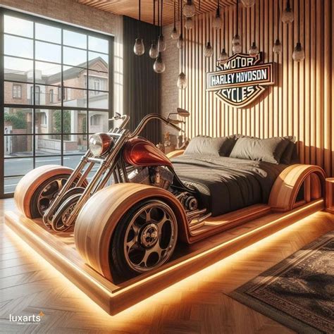 Ride Into Dreamland The Harley Davidson Inspired Bed For Motorcycle