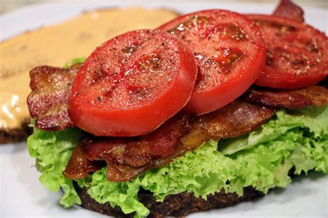 Homemade Toasted Tomato Berkshire Bacon Lettuce And Chipotle Mayo