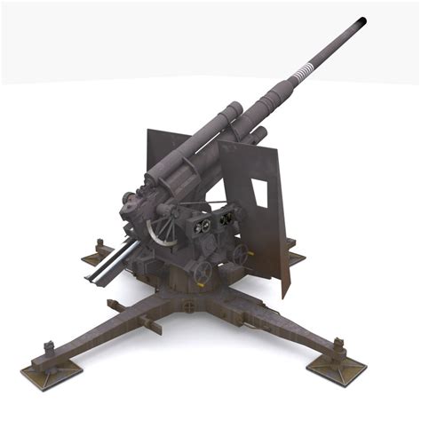 3d Model Of 88 Gun Artillery Flak Hot Sex Picture