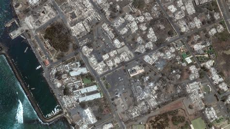 Satellite Images Show Utter Devastation From Wildfires In Maui The