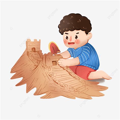 Cartoon Character Beach Sand Sand Sculpture Cartoon Character Eating