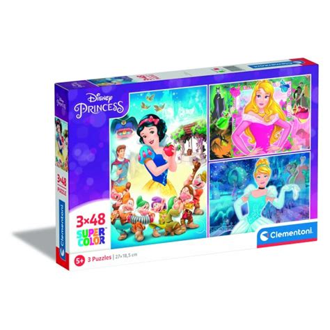 Clementoni Disney Princess Puzzel 3 X 48 Stukjes